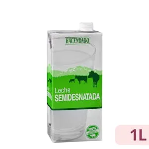 Leche semidesnatada Hacendado
