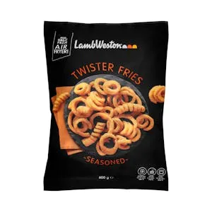 Patatas prefritas Twister fries Lambweston ultracongeladas