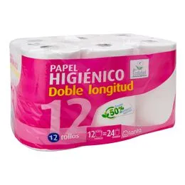 Papel higiénico Lanta 12 rollos doble rollo